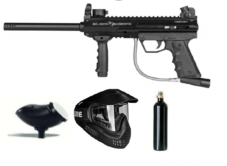 Pack Marcadora Valken V-TAC SW-1 Blackhawk Cal. 68 Black* Co2 -*Envío Gratis 2/4 Dias.